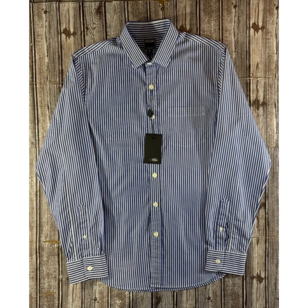 Todd Snyder striped dress Shirt Sz Medium color Purple white NWT Portugal